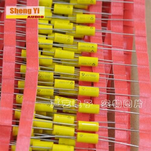 1pcs/1lot French TPC axial electrodeless film capacitor 100V 0.1UF 104 100N 5