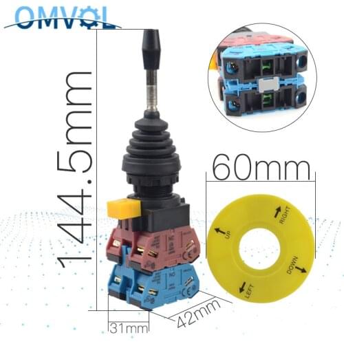 1PC 4 Direction Momentary Joystick Switch 4 Ways Spring Return Switch