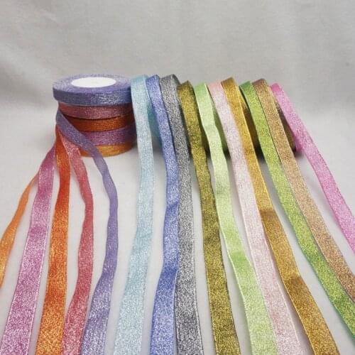 15mm Colorful metallic glitter onion Ribbon 22 Meters/lote for Craft Accessories, Candy Box packing, Wedding Decoration 1pc