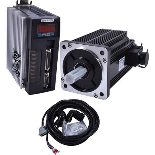 2.3KW AC Servo Motor 15N.M 1500RPM 130ST-M15015 50HZ 220V AC Motor+Matched Servo Motor Driver+3M Cable Complete Motor kits