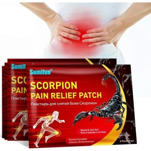 8 Pcs Ointment Scorpion Joint Ache Pain Relief Patches Treatment Muscular Pain Stiff Shoulder Rheumatoid Arthritis Knee Paster