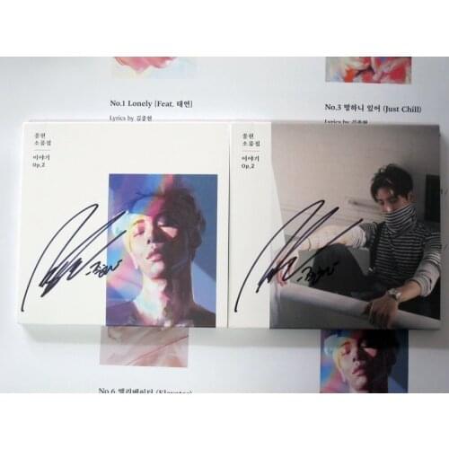 Signed SHINEE Kim Jonghyun Jong Hyun autographed Story Op.2 2017 K-POP korean