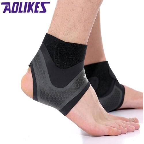 AOLIKES Sport Ankle Brace Protector Compression Ankle Support Pad Protection Elastic Brace Guard Support Football Basketball