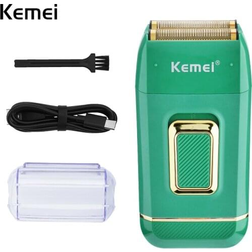 Kemei Electric Shaver Whole Body Wash Wireless Rechargeable Shaver Mens Trimmer With Sideburns Facial Beauty Care Tool KM-2031