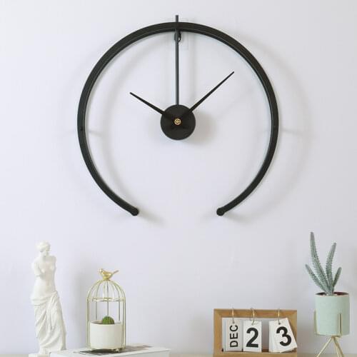 Large Wall Clocks Modern Design Clocks For Home Decor Office European Style Hanging Wall Watch Clocks Silent Home Decor 50cm