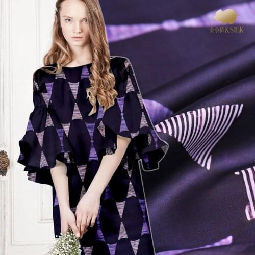 Digital inkjet silk organza satin fabric 140cm crisp translucent fashion dress silk fabric clothing diy fabric silk cloth