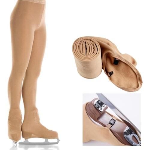 Children Youth Girls Footless Figure Skating Over The Boot Tights Compression Leggings