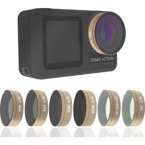 Sport Camera Filter For DJI Osmo Action UV CPL ND 4 8 16 32 Natural Night Lens Filters Kit For Osmo Action Accessories Golden