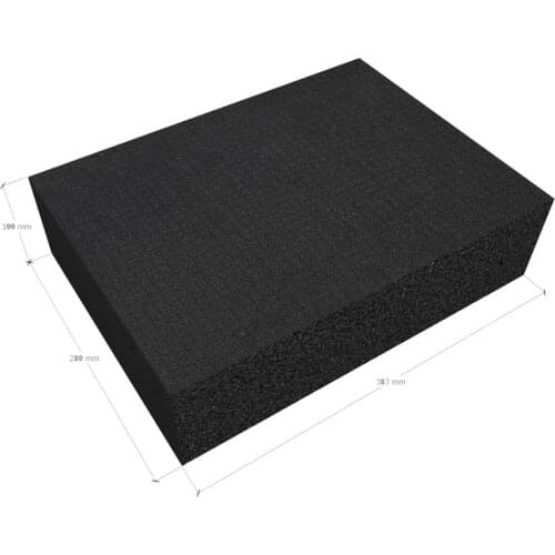 100mm thick pre-cut sponge, deformable sponge, product packaging sponge, protective product sponge