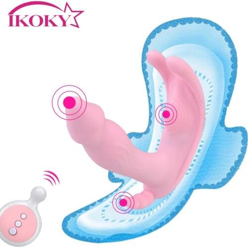 IKOKY Wearable Vibrator Wireless Remote Sex Toys for Women G-spot Massage Adult Products Female Masturbator Clitoris Stimulator