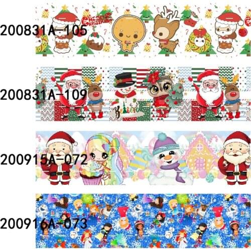FLRARIBBONS cute Christmas cartoon character ribbon