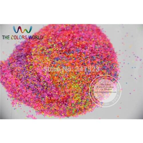AN08-3 Neon Matte Glitter Mix Nail Polish Glitte for Nail Polish and Other DIY decoration 1Pack =50g