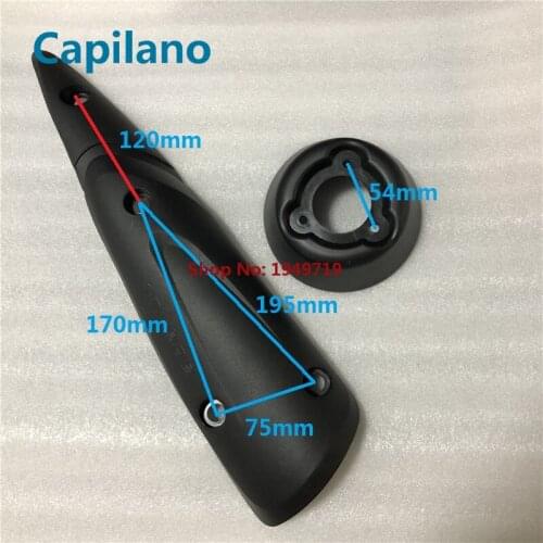 Motorcycle JOG100 RSZ100 FY100 exhaust muffler pipe cover for Yamaha 100cc RSZ 100 heat resistant shield plastic parts