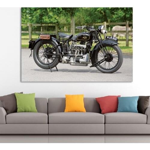 Motorcycle Classic Vintage Retro Race Racing Motorbike Wall Art Posters Canvas Print Paintings for Living Room Decor Boys Gift