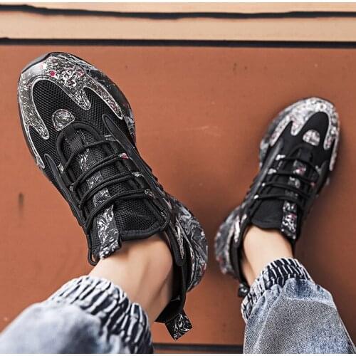 Mens Shoes Sports Gym Shoes Men Black Sneakers Man Male Breathable White For Bona Mesh High Mens Walking Sport Chunky Mens