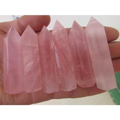 953g(2.1lb) NATURAL Rose quartz crystal point healing