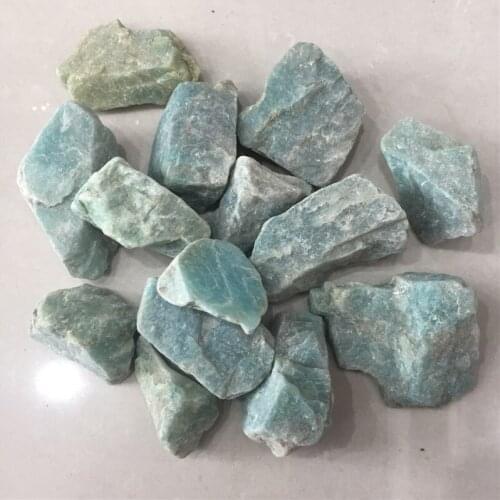 1Kg natural stones and minerals amazonite rough stone specimen healing crystals raw gemstone for home decoration&collection