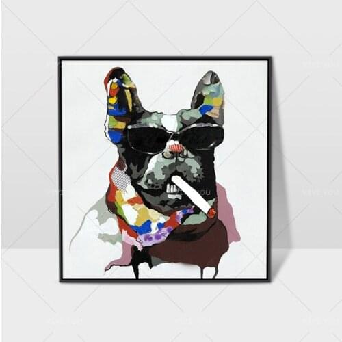 Lovely Creative Animal Oil Paintings Abstract Frameless Picture On Wall Modern 100% Handmade For Living Room