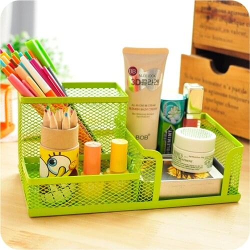 Mesh Cube Metal Stand Combination Holder Desk Desktop Accessories Stationery Organizer Pen Pencil Office supplies Study Storage