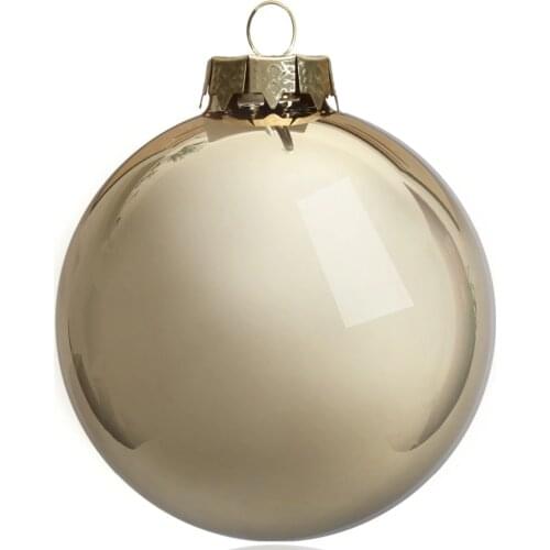Promotion - 5PCS/PAK, Home Event Party Christmas Xmas Decoration Ornament 80mm Painted Gold Glass Bauble Ball - Shiny
