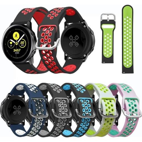 Sport Silicone Watchband for Samsung Galaxy Watch 42mm Galaxy Active Bracelet Band Strap for Gear S2 Classic