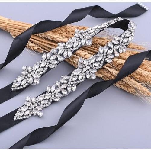 S429-S Wedding Belts Rhinestone Bride Dress Accessories Female Belt for Dress Evening Dresses Bridal Womens Belts Hot Sale