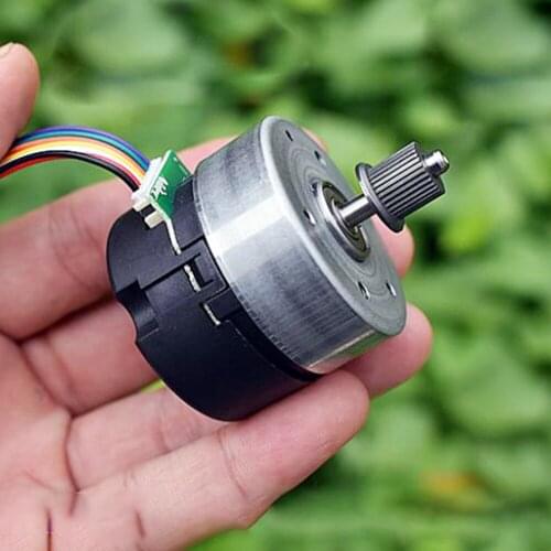 Mini Brushless Motor DC 24V 6000RPM Servo Motor Built-in Driver Board Double Ball Bearing with 100-line Photoelectric Encoder