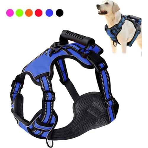Reflective Dog Harness No Pull Adjustable Dog Harness Vest Breathable Pet ​Harness For Small Medium Large Dog Pet Supplies