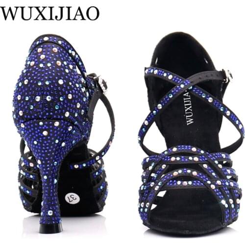 WUXIJIAO Women Ballroom Dance Shoes Salsa Latin Dancing Shoes Square Dance Shoes Samba Tango Waltz Shoes For Women Fashion