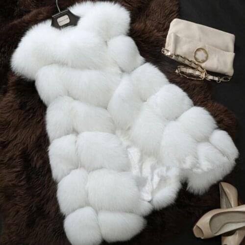 ZADORIN 5XL 6XL Female Fur Waistcoat 2020 Winter Warm Faux Fur Vest Women Plus Size Fashion O-Neck Long Sleeveless Faux Fur Coat