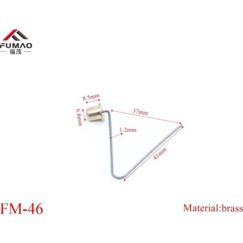 FUMAO 10pcs Manufacturer custom Brass Button Mounting Spring Clips for Tent Pole