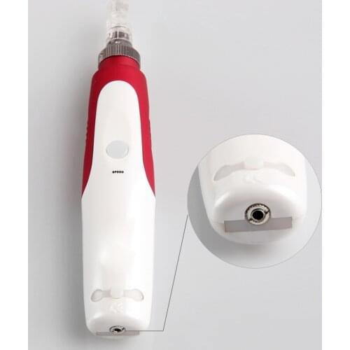 12 Needles Auto Rotary Stamp Micro-Needle Anti Aging Skin Rejuvenation Fine Line Reduction Wrinkle Removal Roller