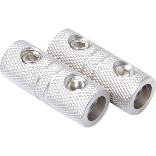 2pcs 8 AWG Universal Audio Speaker Wire Butt Connector Screw Type Brass