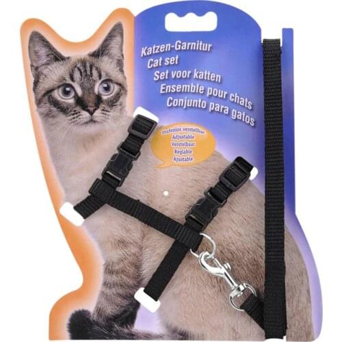 5 Colors Cat Harness And Leash Nylon Materical For Pets Adjustable Animal Traction Harness Belt Cat Halter Collar Accessories