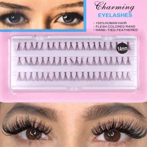 60pcs Planting Grafting False Eyelashes Grafting Soft Natural Eyelash Extension New