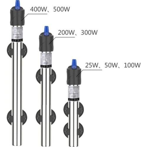 Stainless Steel Adjustable Automatic Aquarium Fish Tank Water Temperature Thermostat Heater