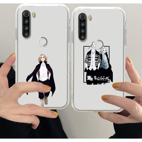 Anime Tokyo Revengers Phone Case For Xiaomi Redmi Note 7 7A 8 8T 9 9A 9S 10 K30 Pro Ultra transparent luxury Etui fashion