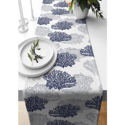 Runner 40*140 Cm Marine Pattern Suede Woven