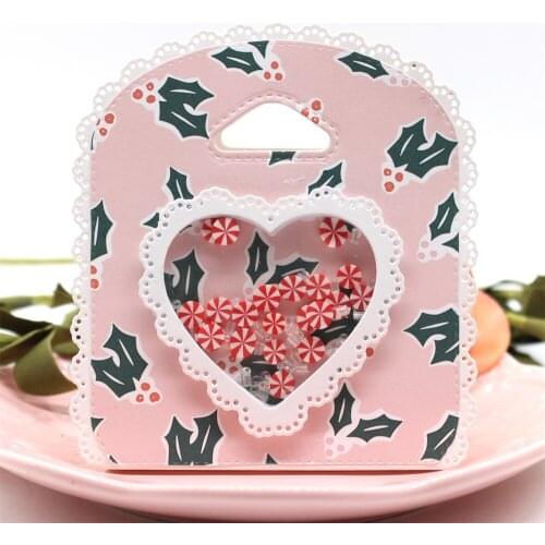 Elegant Favor Candy Holder Metal Cutting Dies Stencils for DIY Scrapbooking Decorative Embossing DIY Paper Cards