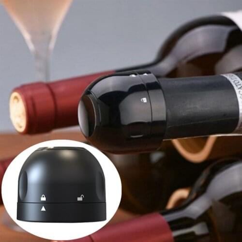 1pc Leak-proof Sealing Red Wine Bottle Cap Stopper Silicone Champagne Bottle Stopper Vacuum Retain Freshness Wine Plug Bar Tools