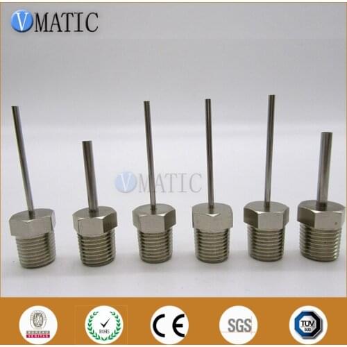 Quality Stainless Steel Needle M8 M10 G1/8 G1/4 Luer Lock Thread Fitting Blunt Glue Liquid Dispensing Needle Tube Length 50mm