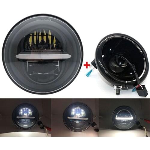 5.75 inch headlight housing Bucket for Harley Softail Sportster Dyna Choppers 5.75'' led headlamp bracket housing