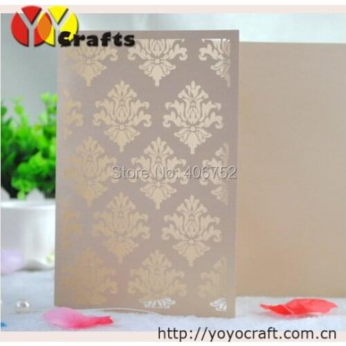 Lace design european wedding invitation cards 50sets/lot Three Folding Birthday Blessing invitation cards