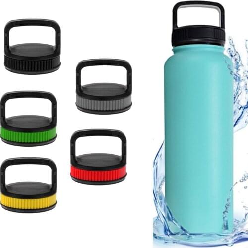 Water Bottle Lid Replacement Sports Cap with Handle Leak-proof