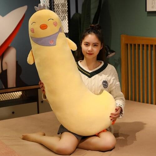 70cm Kawaii Baby Anime Doll Chicken&Dinosaur&Pig Plush Toy Stuffed Combined Animal Cartoon Plush Long Pillow Toys for Girls Gift
