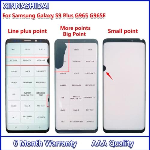 Line point Original S9 Plus LCD For Samsung Galaxy S9 Plus Display Touch Screen Digitizer Assembly G965 G965F LCD
