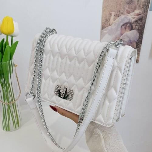 Fashion Women Pu Leather Chain Shoulder Bag High Quality Ladies Crossbody Bags for Women Designer Female Handbags Messenger Bag