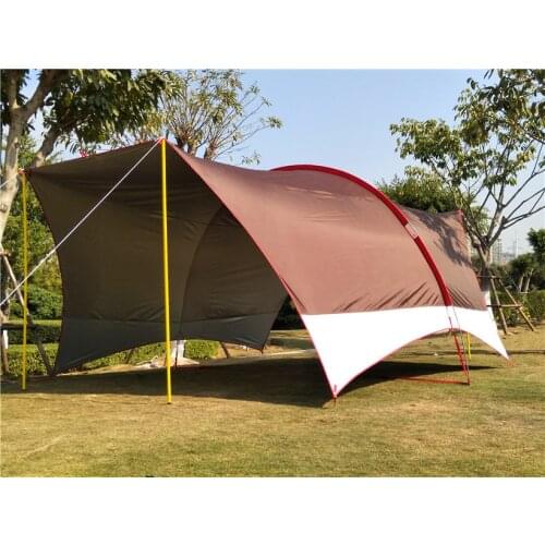 Ultralarge Multifunction Waterproof Anti-UV Camping Tent Large Gazebo Full shading UV awning Outdoor Habe big rain sunshade tent