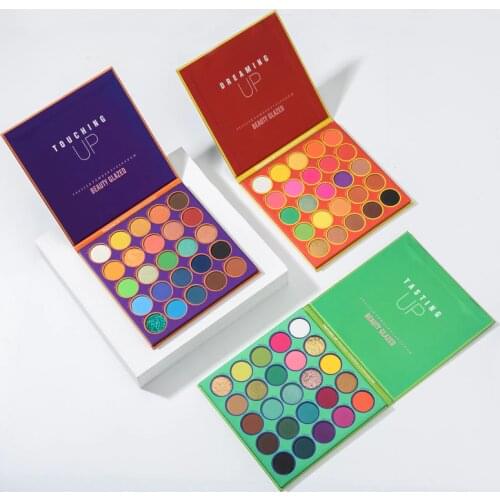 Beauty Glazed 25 Colors Eyeshadow Palette Style Make Up Cosmetic Highlight Matte Pearlescent Eye Shadow Powder TSLM1
