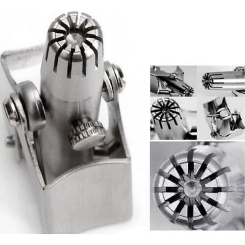 Stainless Steel No Battery Required Portable Manual Nose Hair Trimmer Hair Removal Cutting Trimmer Nose Haircut Machine